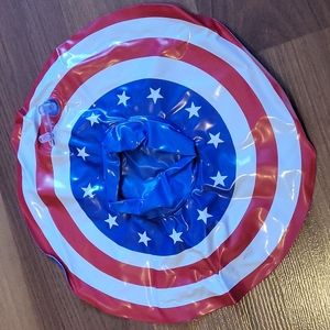 Inflatable drink floaty - captain America